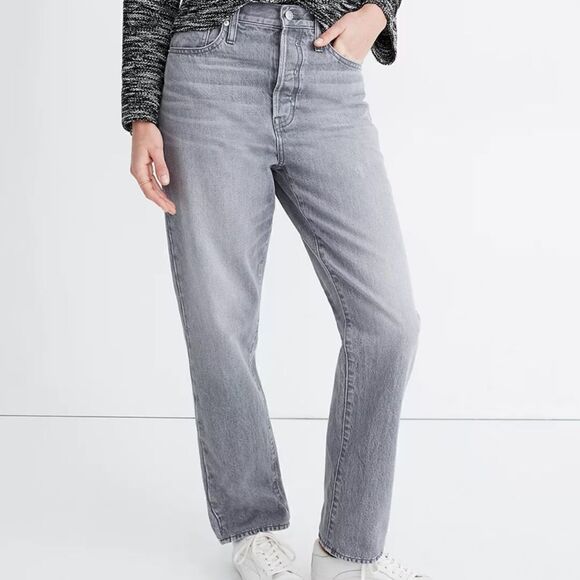 Madewell The Dadjean in Pale Grey* - Picture 1 of 8
